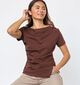 Sisters Point Veda Donkerbruine Top voor dames (384432)