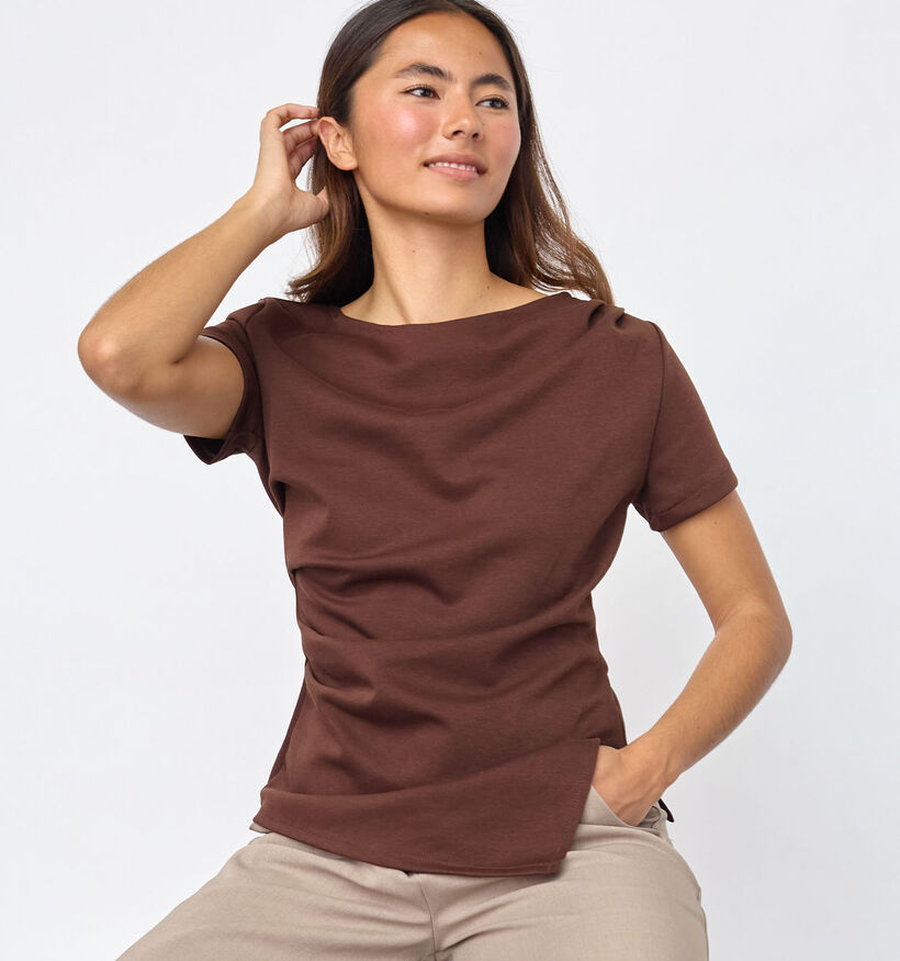 Sisters Point Veda Donkerbruine Top voor dames (384432)