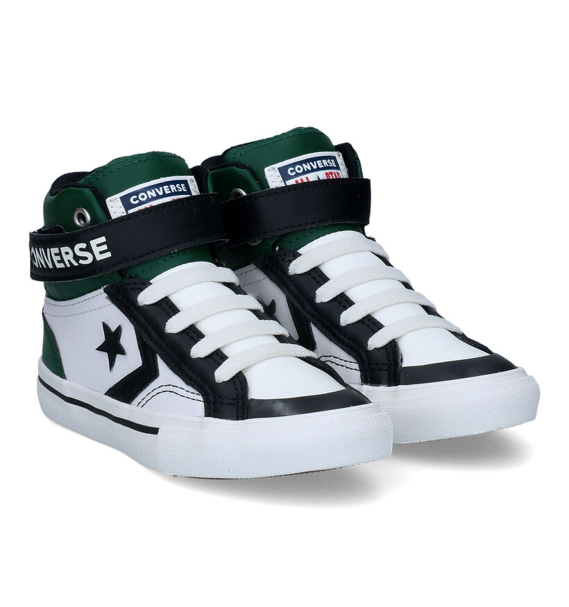 Converse Pro Blaze Strap HI Baskets en Noir pour garçons (293598) - pour semelles orthopédiques