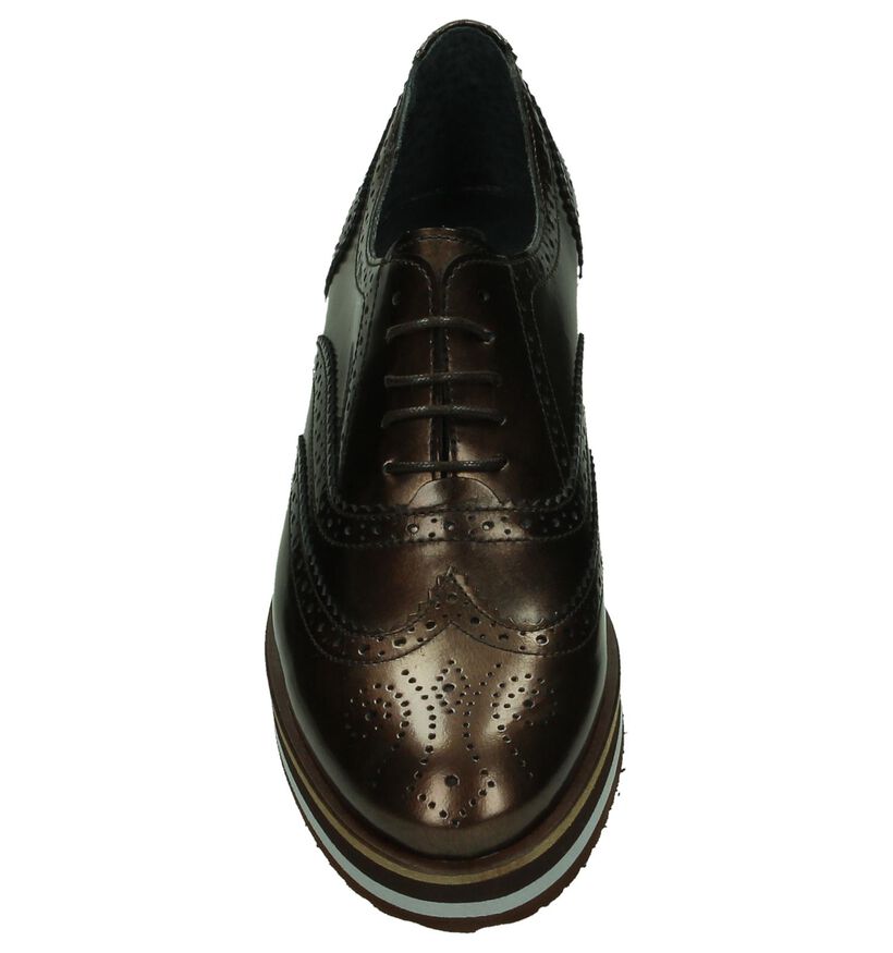Scapa Chaussures à lacets en Bronze en cuir (183234)