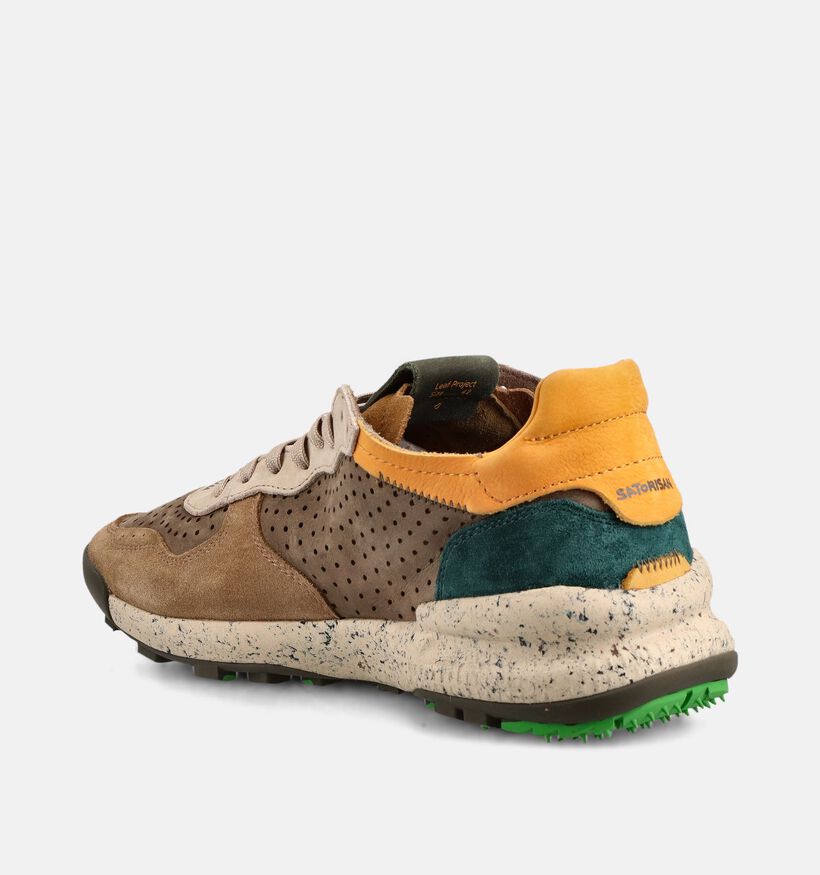 Satorisan Chacrona Laser Bruine Sneakers voor heren (369905) - geschikt voor steunzolen