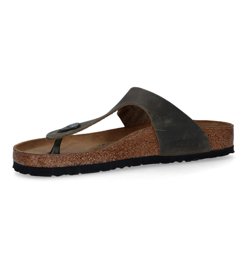 Birkenstock Gizeh Tongs en Noir pour hommes (337874)