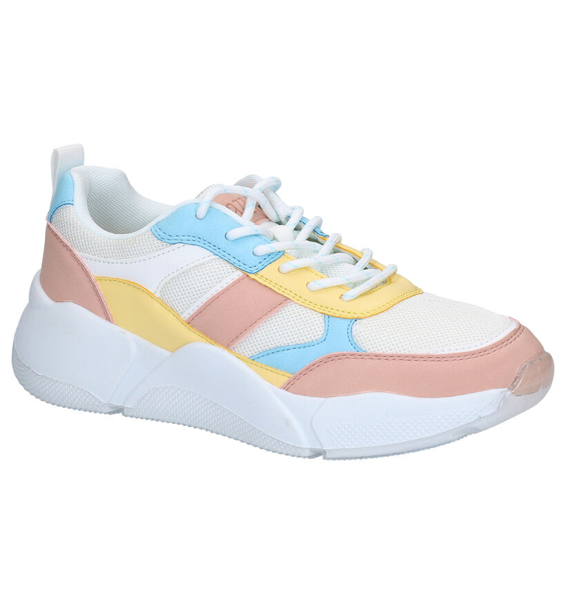 Dazzle Blauwe Sneakers in kunstleer (276490)