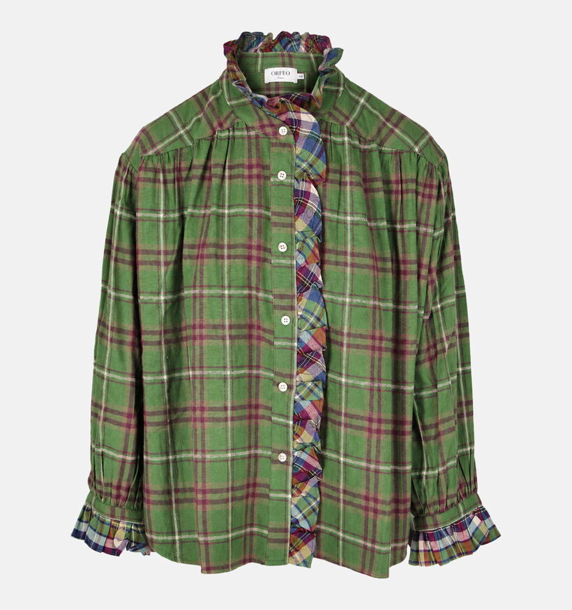 Orfeo Montana Groene Blouse met Lange Mouwen voor dames (381664)