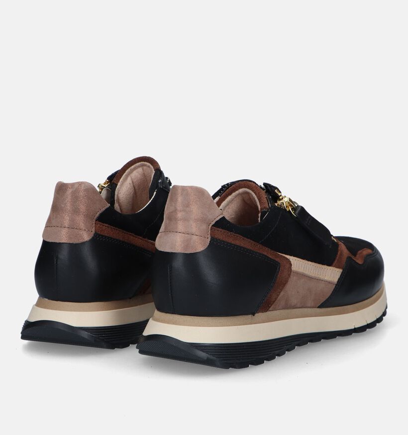 Gabor OptiFit Zwarte Sneakers voor dames (331141) - geschikt voor steunzolen
