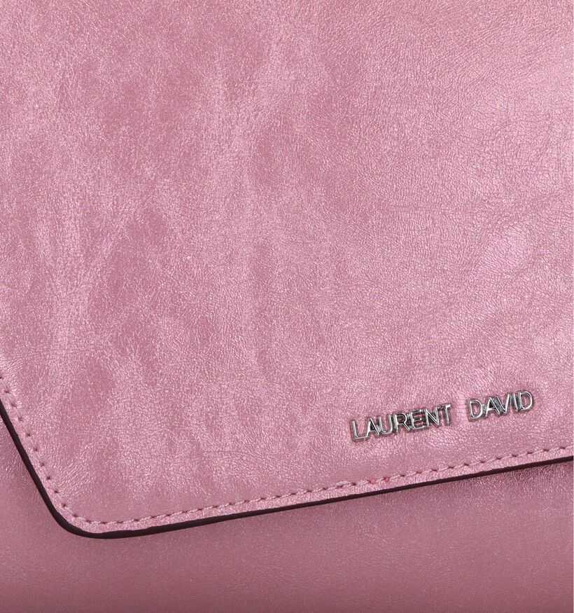 Laurent David Nos 003 Sac porté croisé en Rose pour femmes (337062)