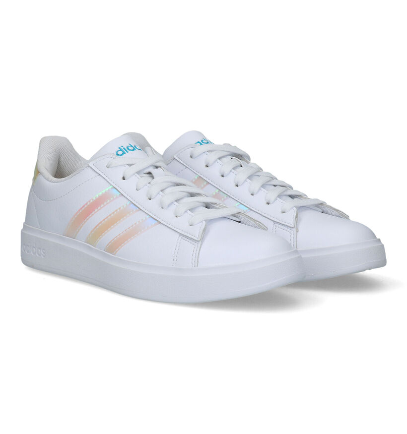 adidas Grand Court 2.0 Baskets sportives en Blanc pour femmes (356989) - pour semelles orthopédiques