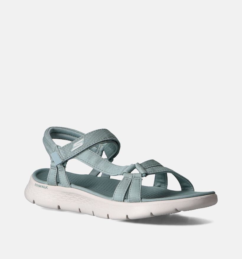 Go Walk Sandales plates en Vert pour femmes (354731)