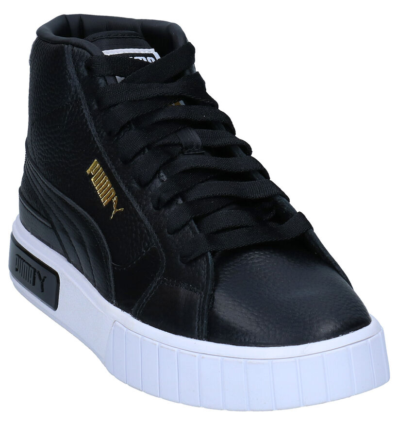 Puma Cali Star Mid Baskets Hautes en Noir pour femmes (293522) - pour semelles orthopédiques