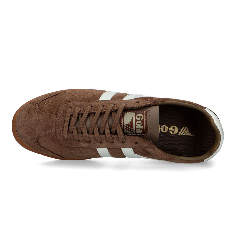 Gola Hurricane Suede Baskets en Beige pour hommes (336324) - pour semelles orthopédiques