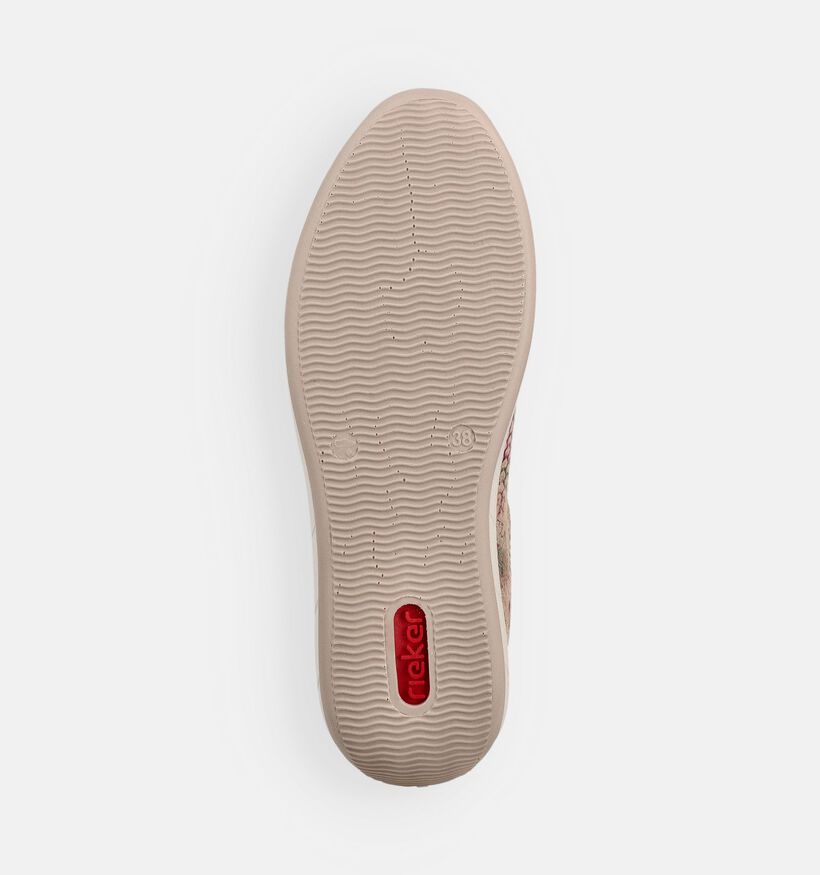 Rieker Baskets habill&eacute;es en Or pour femmes (367724) - pour semelles orthop&eacute;diques