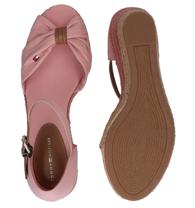 Tommy Hilfiger Basic Opened Toe Roze Sandalen in leer (285266)