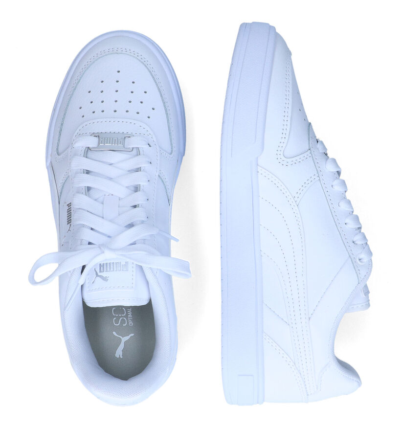 Puma Caven Dime Baskets en Blanc en cuir (307175)