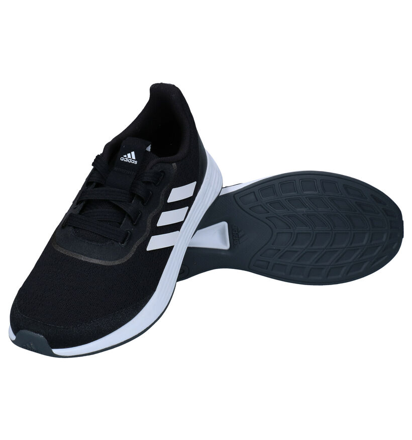 adidas QT Racer Zwarte Sneakers voor dames (290834) - geschikt voor steunzolen