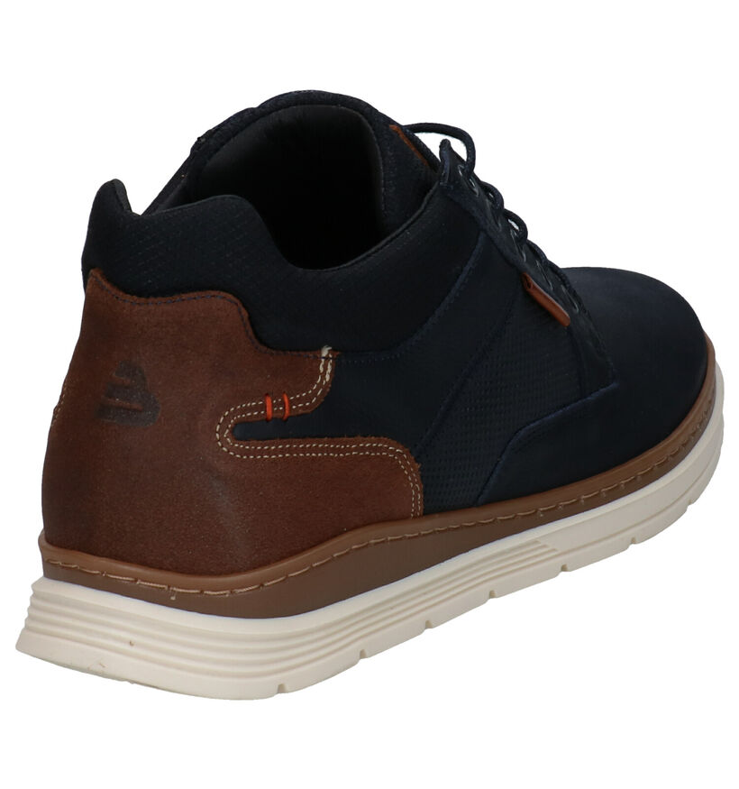 Bullboxer Blauwe Hoge Schoenen in leer (296424)