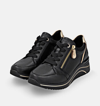 Remonte Low Lage schoenen Zwart/Cognac