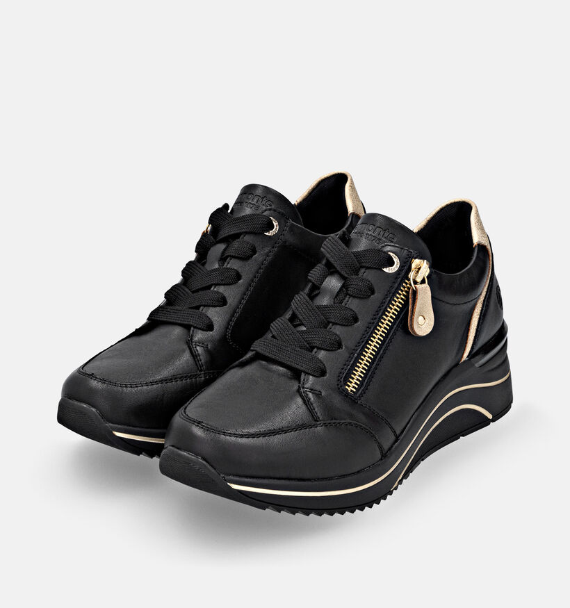 Remonte Zwarte Sneakers met Sleehak voor dames (379855) - geschikt voor steunzolen
