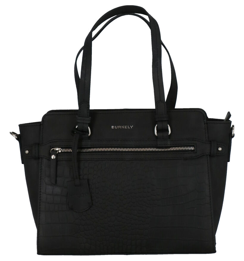 Burkely Croco Cody Sac à bandoulière en Noir en cuir (273366)