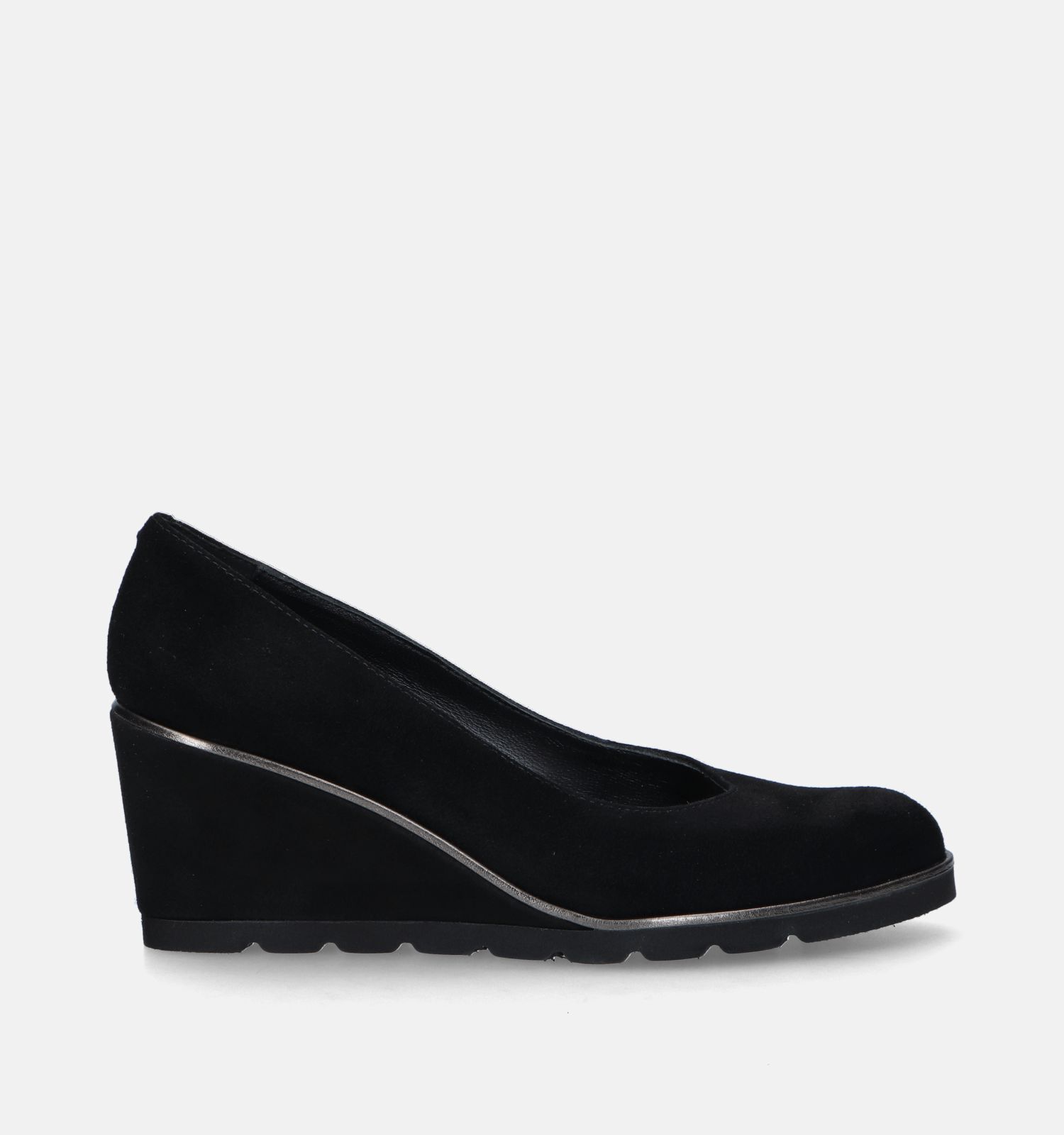 Escarpin compensé noir sales