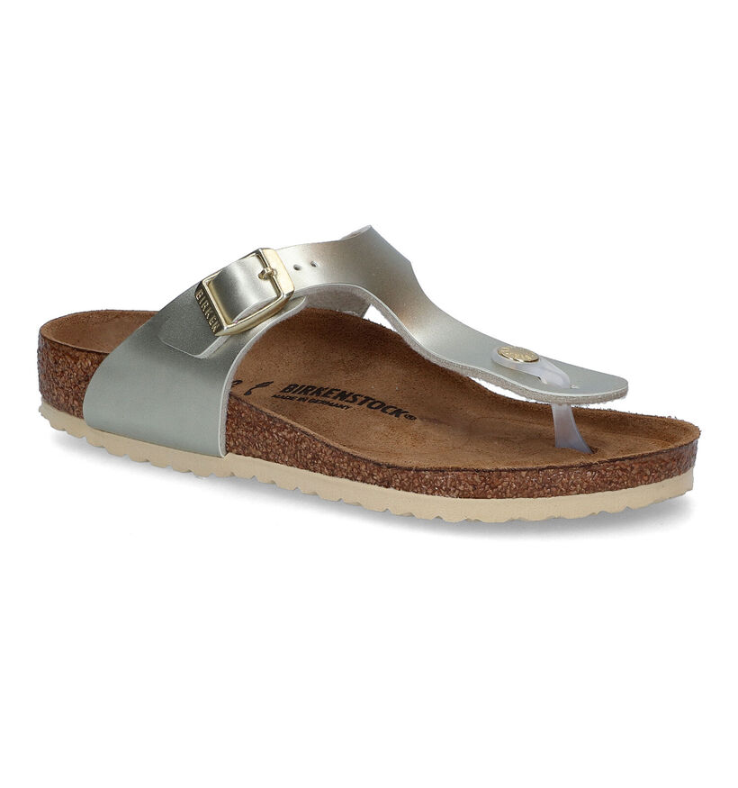 Birkenstock Gizeh BS Tongs en Blanc pour filles (338081)