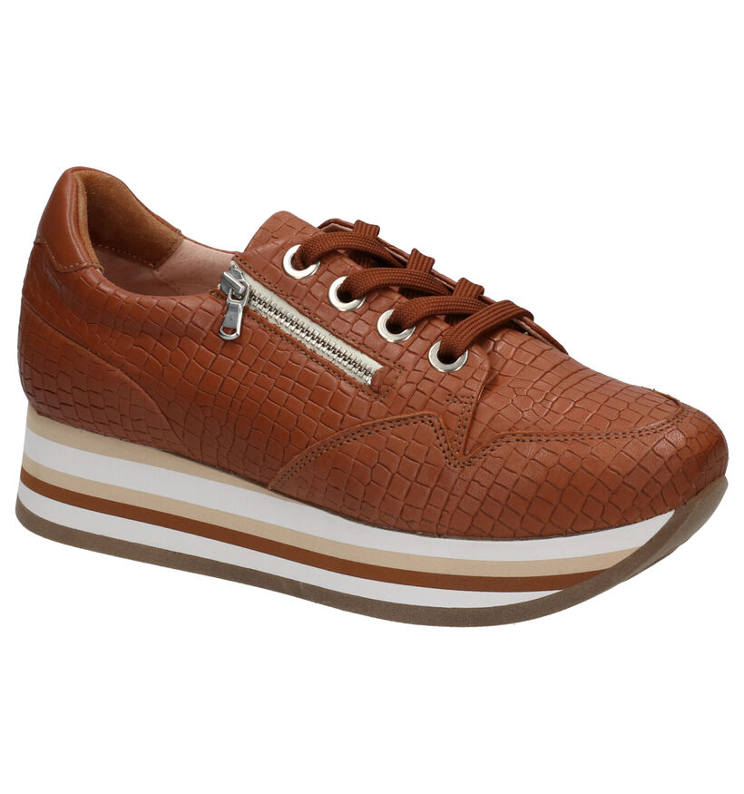 Softwaves Baskets casual en Jaune en cuir (261467)