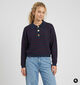 Vila Malfine Pull en Bleu/Bordeaux pour femmes (382032)