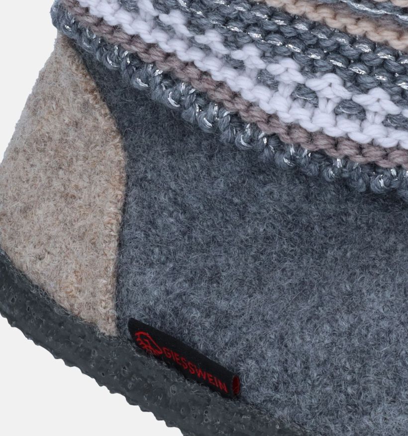Giesswein Kiel Pantoufles hautes en Bleu pour femmes (349152)