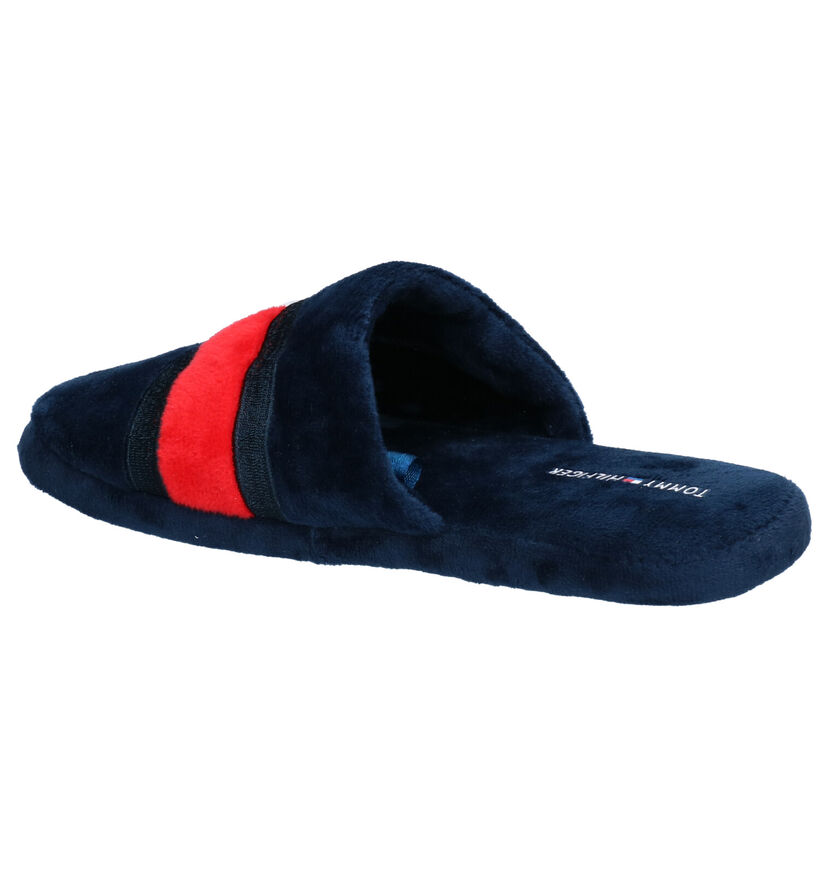 Tommy Hilfiger Pantoufles ouvertes en Bleu foncé en textile (279889)