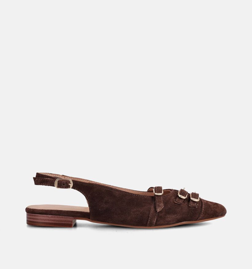 Tango Duna 4 Donkerbruine Slingback Ballerina's voor dames (375548)
