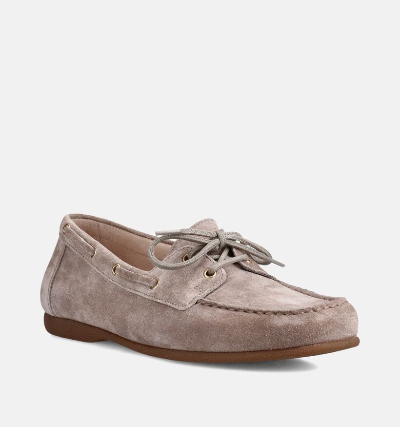 Gabor Chaussures bateau en Taupe pour femmes (371112)