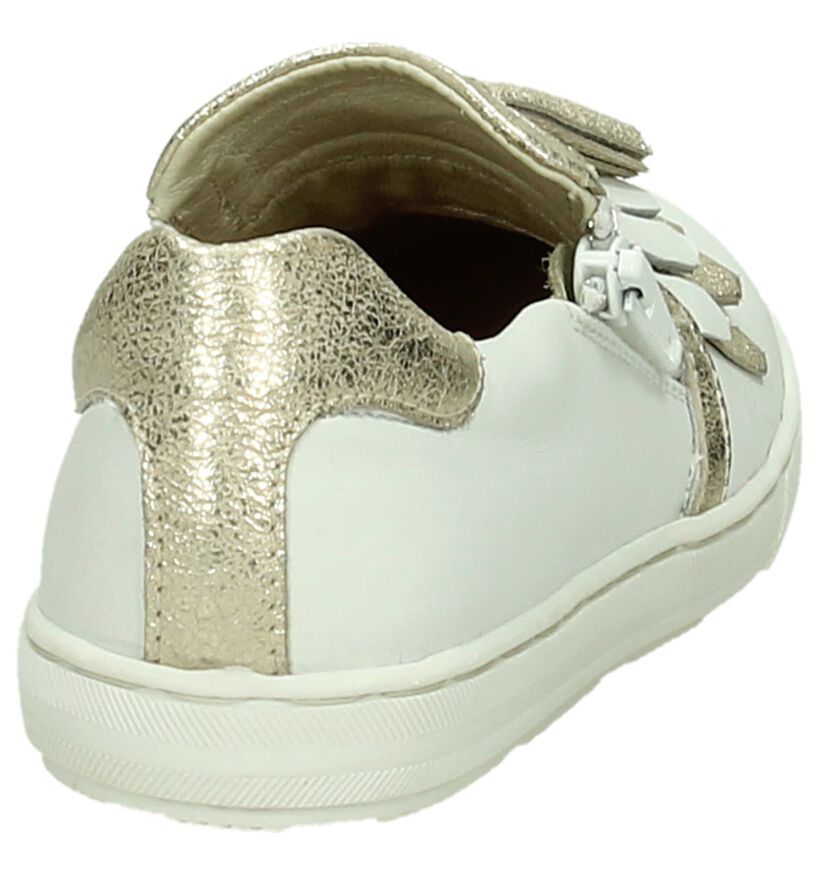 Hampton Bays Chaussures slip-on en Blanc en cuir (189597)