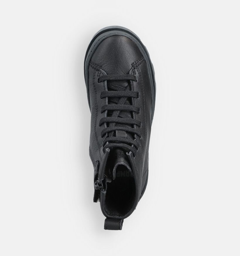 Camper Zwarte Veterboots voor jongens, meisjes (363606) - geschikt voor steunzolen