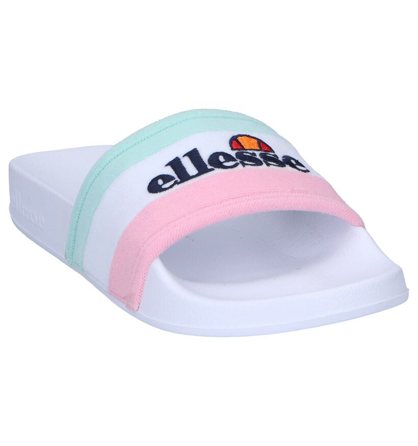 Ellesse Borgaro Claquettes de piscine en Blanc, , pdp