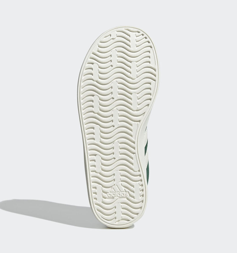 Adidas Vl Court 3.0 K Baskets basses en Vert pour gar&ccedil;ons (372586) - pour semelles orthop&eacute;diques