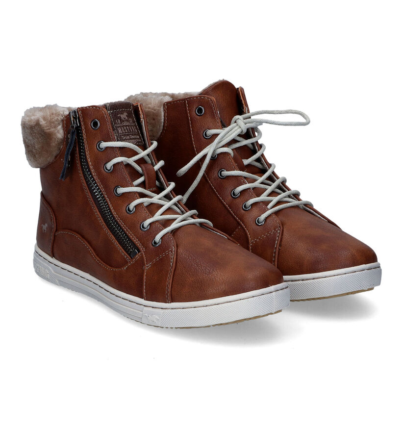 Mustang Cognac Bottines voor dames (313788)