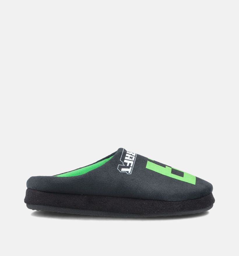 Minecraft Zwarte/Groene Pantoffels voor meisjes, jongens (364898)