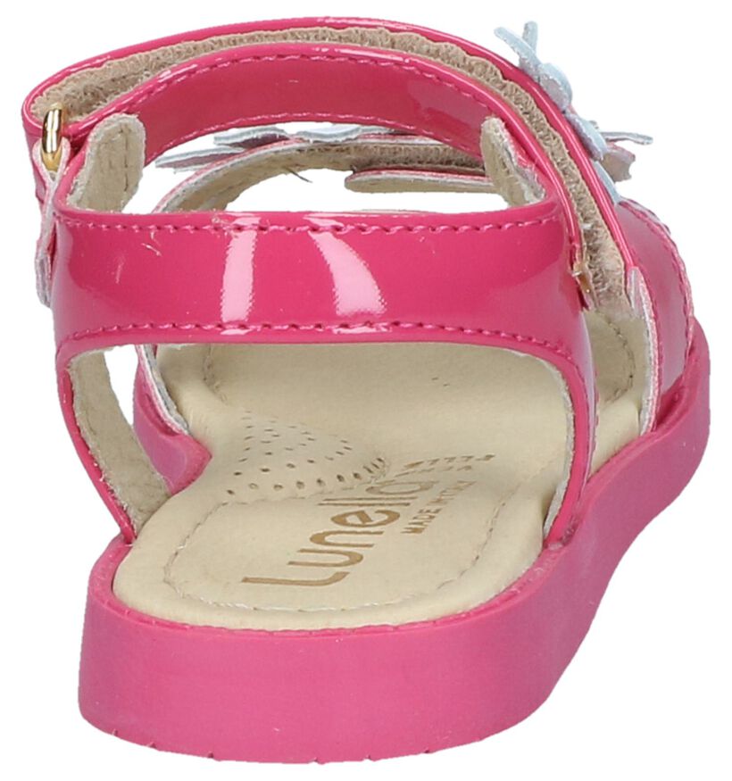 Lunella Sandales en Rose fuchsia en cuir (238976)