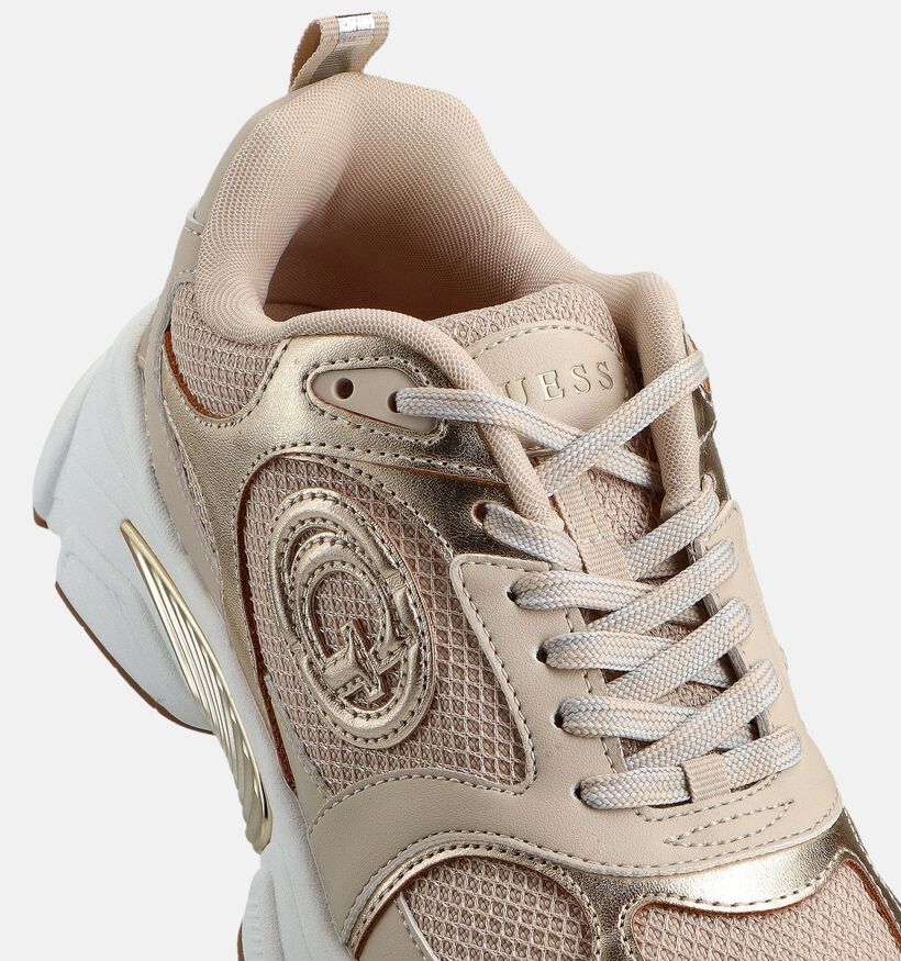 Guess Ibitha Beige/Gouden Sneakers voor dames (359556) - geschikt voor steunzolen