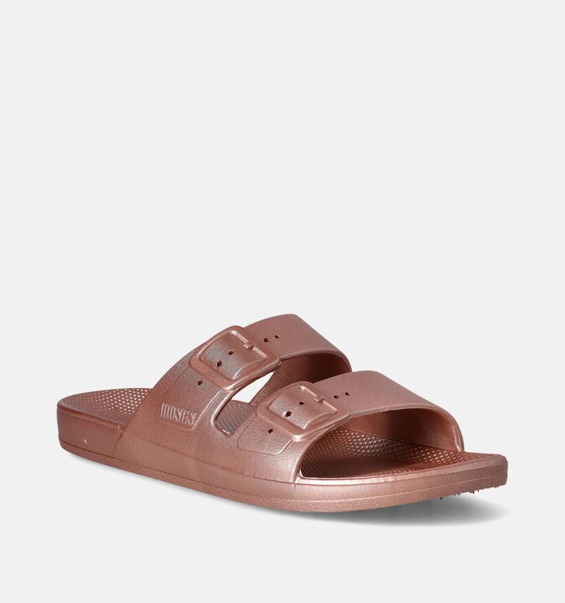 Freedom Moses Metallics Claquettes en Or rose pour femmes (354914)