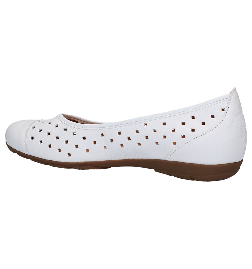 Gabor Hoovercraft Ballerines en Blanc en cuir (271655)