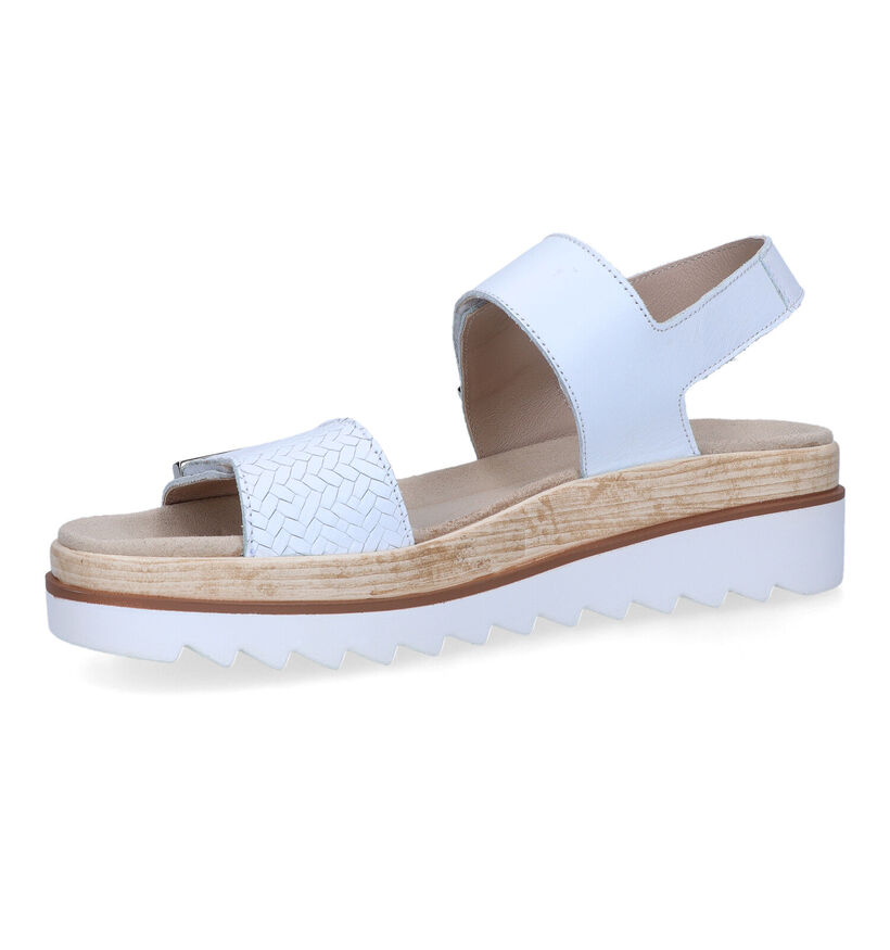 Mephisto Dominica Sandales avec talon compensé en Blanc pour femmes (354278)