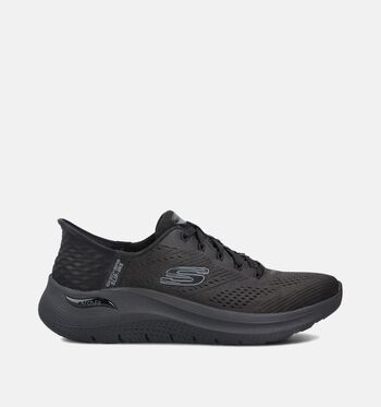 Skechers Hands Free Slip-ins Low Sneakers Zwart/Blauw