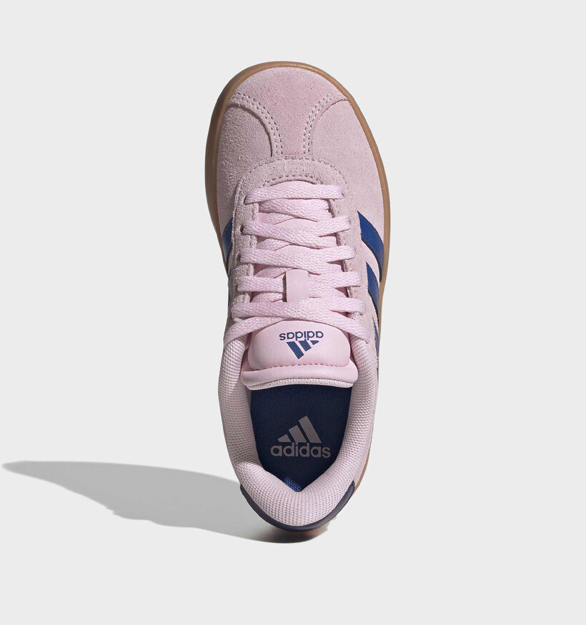 adidas VL Court 3.0 Roze/Blauwe Sneakers voor meisjes (372711) - geschikt voor steunzolen