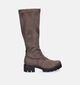 Gabor Bottes stretch en Taupe pour femmes (347061) - pour semelles orthopédiques