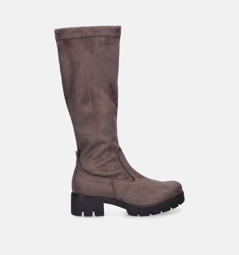 Gabor Bottes stretch en Taupe pour femmes (347061) - pour semelles orthopédiques