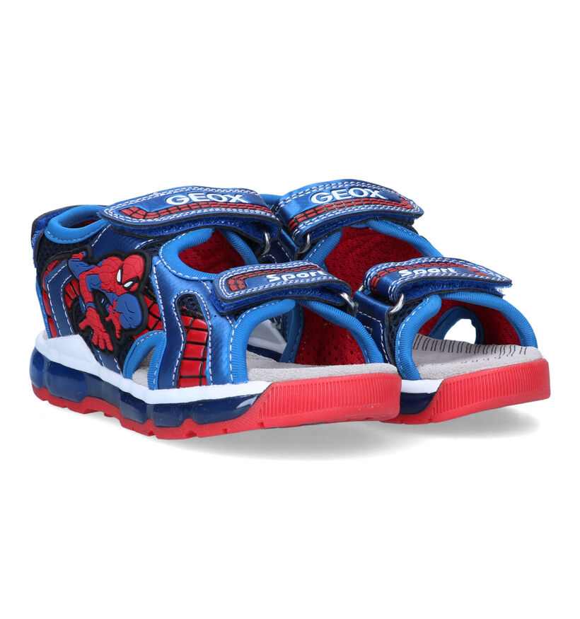 Geox Android Marvel Spiderman Blauwe Sandalen in kunstleer (321558)