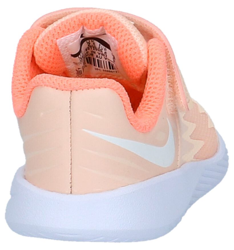 Nike Star Runner Baskets basses en Rose saumon en textile (219622)