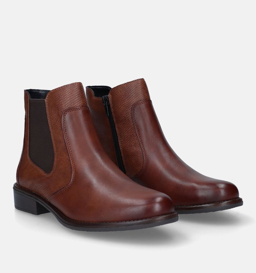 Remonte Cognac Chelsea Boots voor dames (331582) - geschikt voor steunzolen