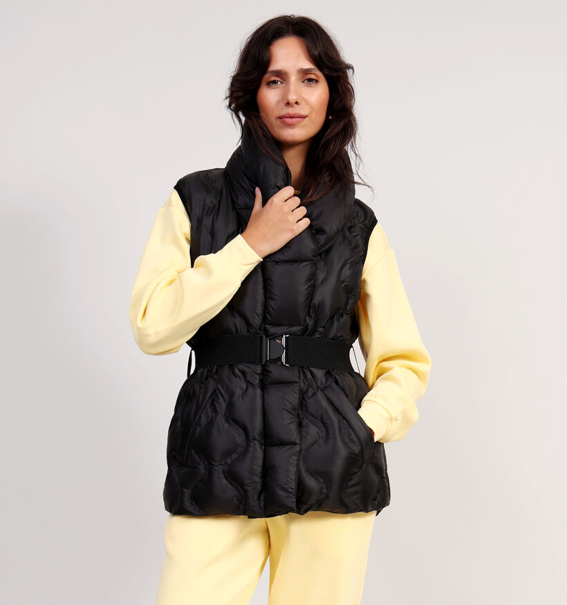 Mexx Zwarte Belted Bodywarmer voor dames (361058)