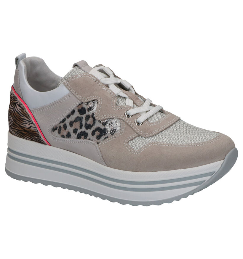 NeroGiardini Baskets casual en Gris clair en cuir (270585)